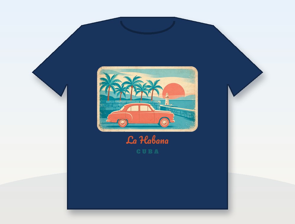 Vintage Havana · La Habana retro — diseño MKLDesignsShop en Camiseta · Shirt