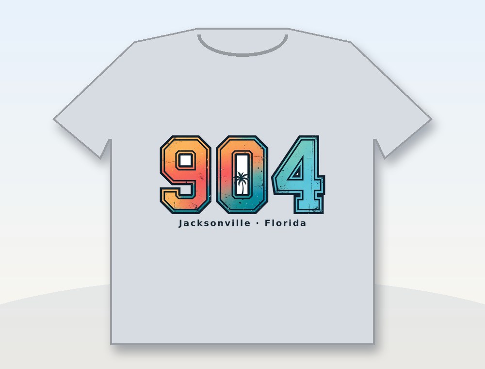 904 · Jacksonville · 904 · Jacksonville — diseño MKLDesignsShop en Camiseta · Shirt