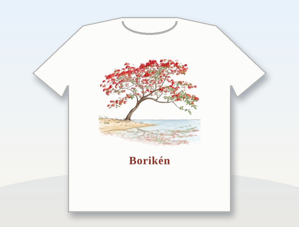 Flamboyán de Borikén · Flamboyán de Borikén — diseño MKLDesignsShop en Camiseta · Shirt