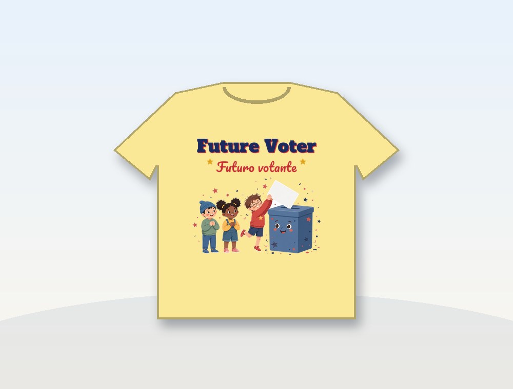 Future Voter — Kids' Shirt · Futuro votante — Camiseta infantil — diseño MKLDesignsShop en Camiseta infantil · Kids' shirt