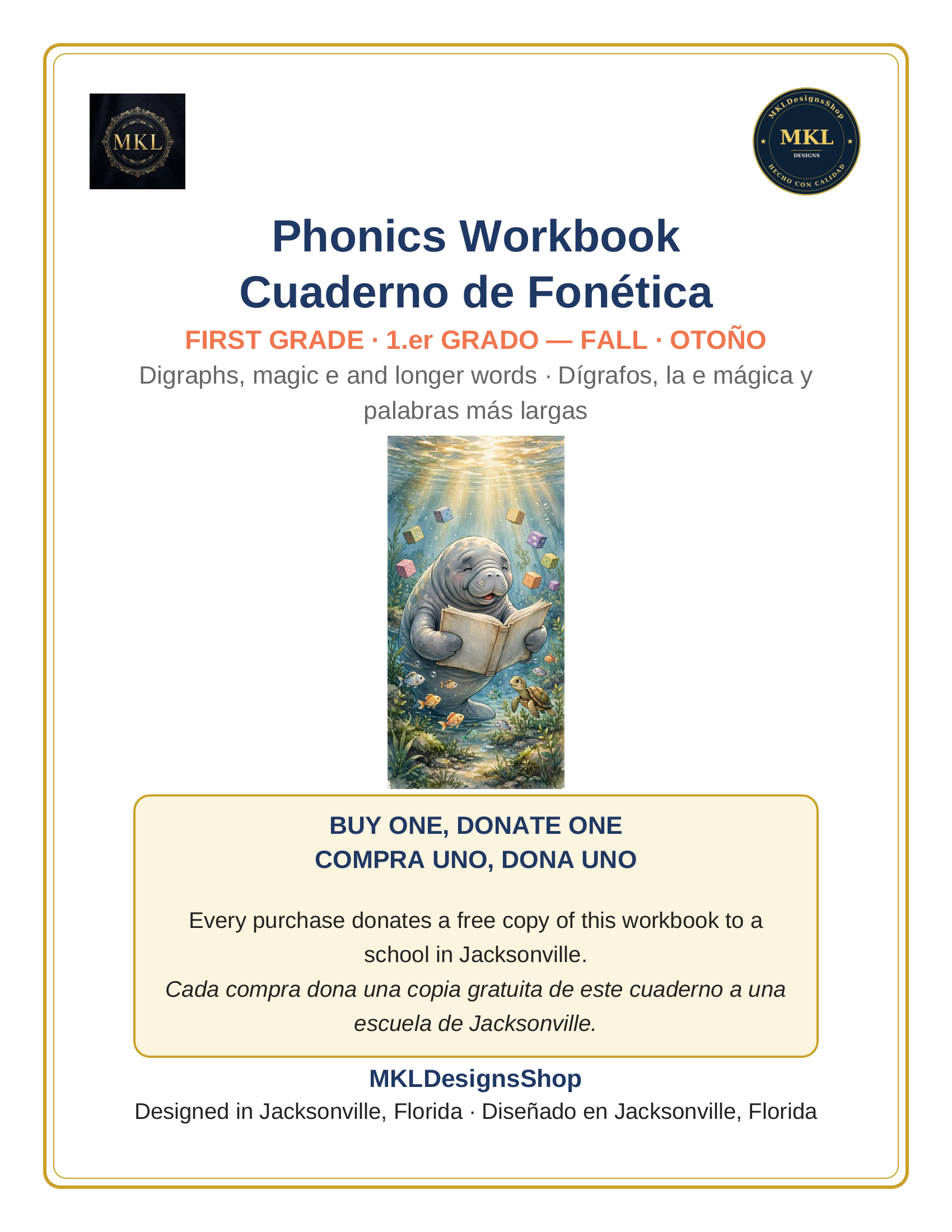 Cuaderno de fonética de primer grado, edición de otoño