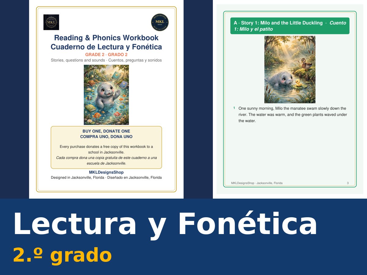 Cuaderno de lectura y fonética de segundo grado